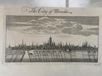 Antieke prent The City of Utrecht, 1745, beeld 19x8,5 cm., Ophalen of Verzenden