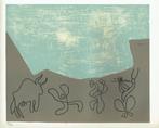 Picasso Bacchanal with Bull Linocut Genummerd, Antiek en Kunst, Kunst | Litho's en Zeefdrukken, Ophalen of Verzenden
