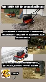 ZO GOED ALS NIEUWE WESTERMAN MAR 800 ACCU RADIAAL BEZEM, Tuin en Terras, Veegmachines, Westerman, Ophalen of Verzenden, Westerman