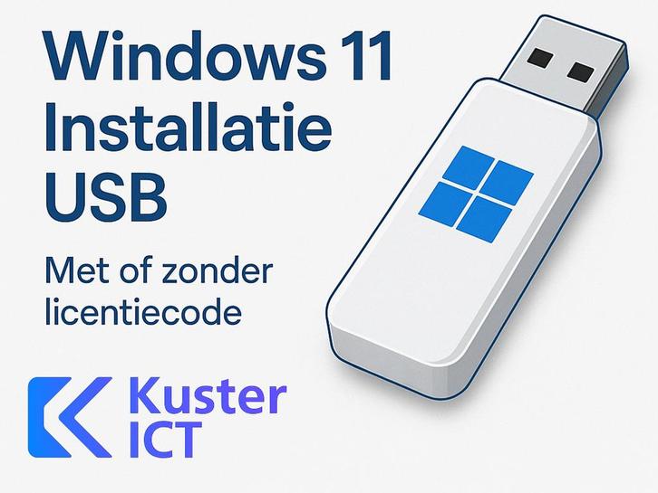 Windows 11 Installatie USB - Klaar voor gebruik, Computers en Software, Besturingssoftware, Nieuw, Windows, Verzenden