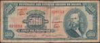 Brazilië 5000 cruzeiros ND(1963-1964) gebruikt/scheur (nr 28, Verzenden, Zuid-Amerika, Los biljet