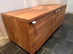 Teak tv meubel, Ophalen, Gebruikt, 100 tot 150 cm, Teakhout