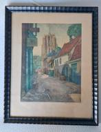 Schilderij Oldehove Leeuwarden Frans Hartman 48x60cm, Antiek en Kunst, Ophalen