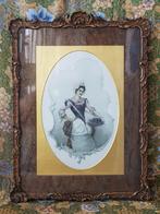 Antieke ingelijste gravure uit Oostenrijk door H. Lefler., Ophalen of Verzenden