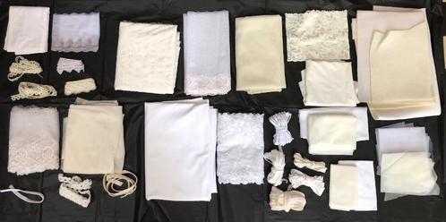 Pakket om zelf lingerie te maken wit / crème kant, Hobby en Vrije tijd, Stoffen en Lappen, Kant, Wit, Ophalen of Verzenden