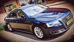 Audi A8 W12 6.3 FSI Quattro Lang 2011 Blauw, Auto's, Audi, Automaat, 6299 cc, Beige, 501 pk