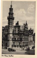 AK Den Haag stadhuis fiets auto, Ophalen of Verzenden, 1920 tot 1940, Zuid-Holland