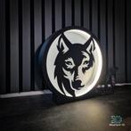 Wolf LED Nachtlamp - Stijlvol & Uniek, Hout, Nieuw, Ophalen of Verzenden, Minder dan 100 cm