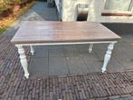 Mooie landelijke grenen houten brocante eettafel 90x160 cm, Huis en Inrichting, Tafels | Eettafels, Ophalen, Gebruikt, 50 tot 100 cm