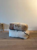 Marokkaanse berber poef, Ophalen, Rond, Minder dan 50 cm, Zo goed als nieuw