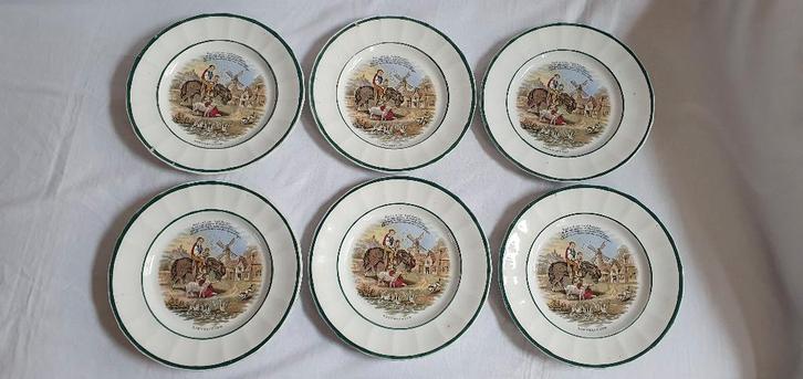 6x Lievelingen Petrus Regout, Antiek en Kunst, Antiek | Servies los, Ophalen of Verzenden