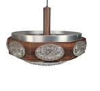 Lakro ufo plafondlamp vintage zie beschrijving, Ophalen, Glas, Ufo vintage mid century