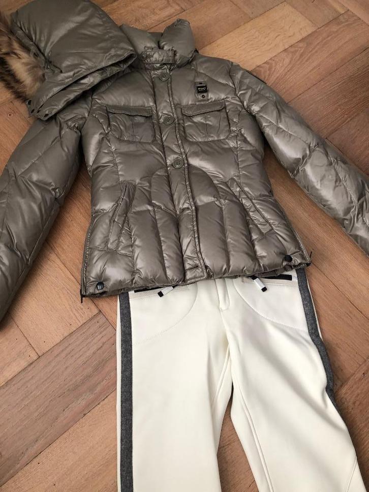 blauer skihut ski jack jas | s-m, Kleding | Dames, Jassen | Winter, Nieuw, Maat 36 (S), Overige kleuren, Ophalen of Verzenden