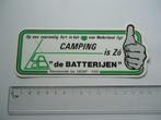 sticker oud Renswoude camping camper caravan kamperen auto, Verzenden, Zo goed als nieuw, Bedrijf of Vereniging