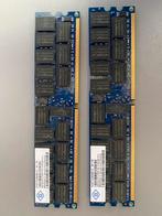 Nanya 2x4 (8GB) 2Rx4 PC2-5300P-555-13-AF0.667.ECC, Ophalen of Verzenden, Zo goed als nieuw, DDR4