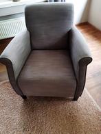 Fauteuil   taupekleur, Huis en Inrichting, Fauteuils, Ophalen, Zo goed als nieuw, Stof, 50 tot 75 cm