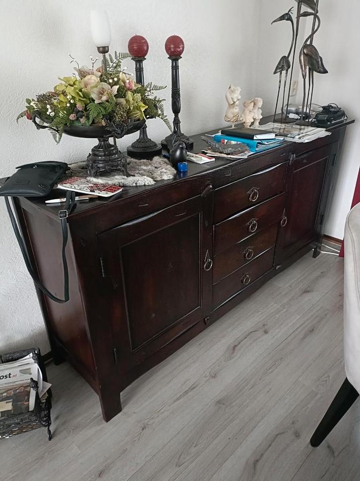 Koloniaal Dressoir - 184cm breed, Huis en Inrichting, Kasten | Dressoirs, Gebruikt, 150 tot 200 cm, 25 tot 50 cm, Met lade(s)