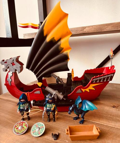 Playmobil draken schip 5481, Kinderen en Baby's, Speelgoed | Playmobil, Gebruikt, Complete set, Ophalen of Verzenden