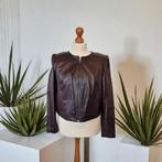 CLAUDIA STRÄTER bordeauxrood leren jasje maat 46, Verzenden, Maat 46/48 (XL) of groter, Nieuw, Rood
