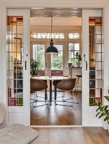 4 Moroso Fjord Design Eetkamerstoelen Bruin Leer beschikbaar voor biedingen
