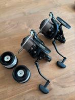 2x ZGAN Daiwa Tournament 5500 QDA + 2x Weston spare spool, Watersport en Boten, Ophalen of Verzenden, Zo goed als nieuw, Molen