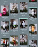 Oude antiek vintage kerstbal dieren egel hond kip beer kikke, Diversen, Kerst, G, G, G, Ophalen of Verzenden