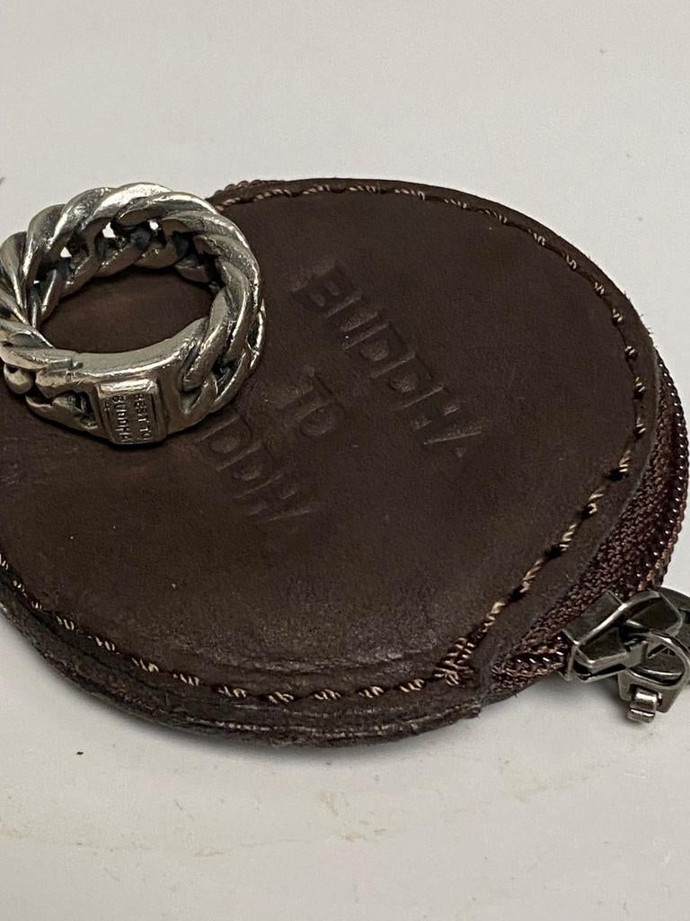 Orginele zilver ring tasje Budhha to Buddha, Verzenden, Zilver, Ring