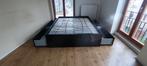 Bed 160x200 Ikea brimnes, 4 grote lades. Leveren is mogelijk, Ikea, Zwart, Tweepersoons, Ophalen of Verzenden