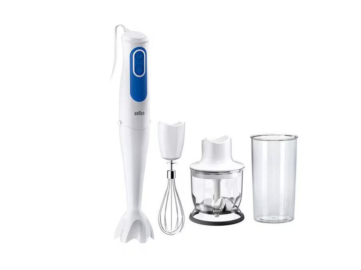 Braun multiquick staafmixer set (RVS uitvoering), Witgoed en Apparatuur, Keukenmixers, Nieuw, Minder dan 1 liter, 2 snelheden