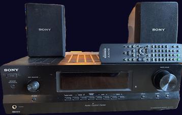 Sony STR-DH100 receiver met afstand bediening en 2 x boxen