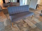 Hoog bankje bank licht grijs, Ophalen, Gebruikt, 150 tot 200 cm, Tweepersoons