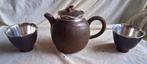 Koreaans Yixing potje en kopjes met zilver, Antiek en Kunst, Antiek | Keramiek en Aardewerk, Ophalen of Verzenden