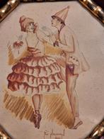 Art Deco Schilderij Ballerina - Pao Neuman 1932, Antiek en Kunst, Kunst | Schilderijen | Klassiek, Ophalen of Verzenden