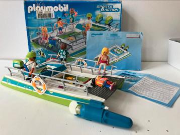 Playmobil 9233 Sports & Action: Glasboot met onderwatermotor beschikbaar voor biedingen