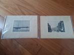 Dordrecht 2 stuks antieke Foto/Prenten, Verzamelen, Ophalen of Verzenden, Voor 1940, Gebruikt