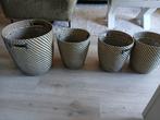 4 bloempotten Ikea Rägkorn, Tuin en Terras, Ophalen, Zo goed als nieuw, Rond, Minder dan 30 cm