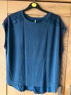 Z.g.a.n/ijsblauw shirt top met kant/Only/L, Kleding | Dames, Blauw, Maat 42/44 (L), Ophalen of Verzenden, Zo goed als nieuw