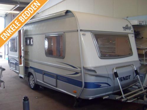 Fendt Saphir 510 TG met Mover, Caravans en Kamperen, Caravans, Bedrijf, tot en met 4, 1000 - 1250 kg, Rondzit, Fendt, 2 aparte bedden