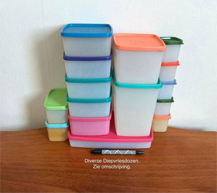 Tupperware Diverse Diepvriesdozen zie omschrijving., Huis en Inrichting, Keuken | Tupperware, Overige typen, Ophalen of Verzenden
