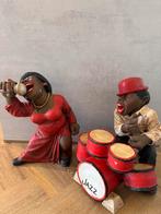 Decorative Jazz Beelden – Zangeres & Drummer Set, Ophalen of Verzenden, Gebruikt