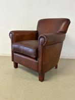Engelse schapenleren fauteuil, Huis en Inrichting, Fauteuils, Ophalen, Nieuw, Engels / Klassiek / Schapenleer, 75 tot 100 cm