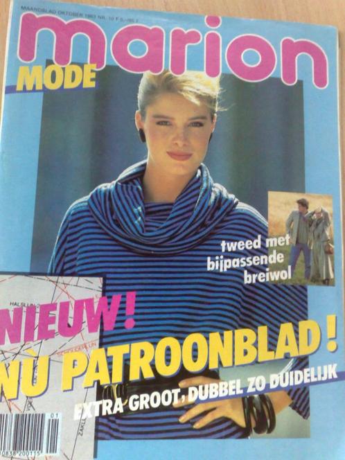 Marion mode kledingpatronen oktober 1983, Hobby en Vrije tijd, Kledingpatronen, Gebruikt, Marion, Verzenden