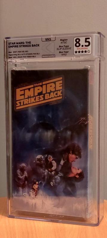 Empire strikes back vhs graded 8.5 1992 beschikbaar voor biedingen