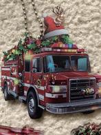 Vrachtwagen kerstmuts kerstboom rode truck kerstboomhangers, Ophalen of Verzenden, Nieuw