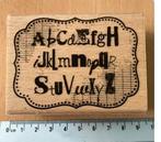 Florileges mon joli alphabet Stempel, Ophalen of Verzenden, Zo goed als nieuw, Houten stempel