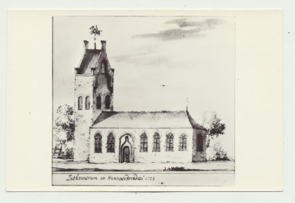 D025 Lytsewierrum (Fr) kerk uit 1723 in restauratie, Verzamelen, Verzenden, Voor 1920, Ongelopen, Friesland