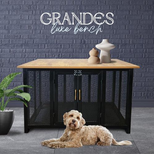 Hondenbench Grandes Luxueuze Metalen Bench Hond Puppy 118 cm, Dieren en Toebehoren, Hondenbenches, Nieuw, Ophalen of Verzenden