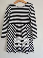 Zwart-wit gestreept jurkje van H&M Maat 122-128, Meisje, H&M, Ophalen of Verzenden, Zo goed als nieuw