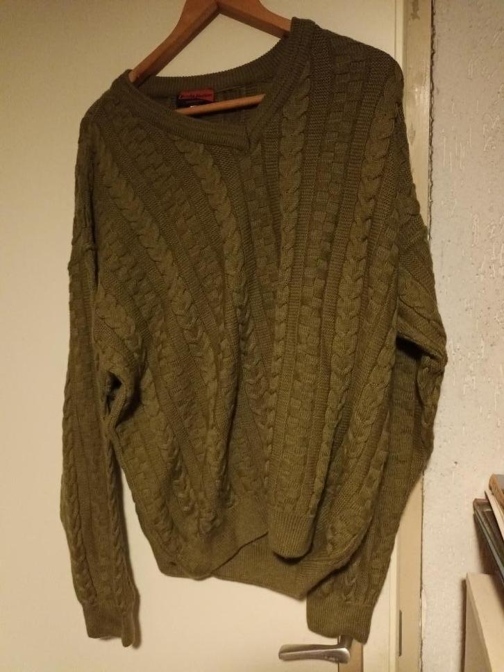 nieuwe merino wollen trui Louis Fashion. Mt 56 XL groen, Kleding | Heren, Truien en Vesten, Nieuw, Maat 56/58 (XL), Groen, Ophalen of Verzenden
