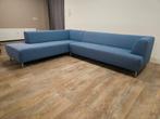 GRATIS BEZORGEN | Mooi Blauwe Hoekbank, Huis en Inrichting, Banken | Bankstellen, 150 cm of meer, 250 tot 300 cm, Modern, Stof